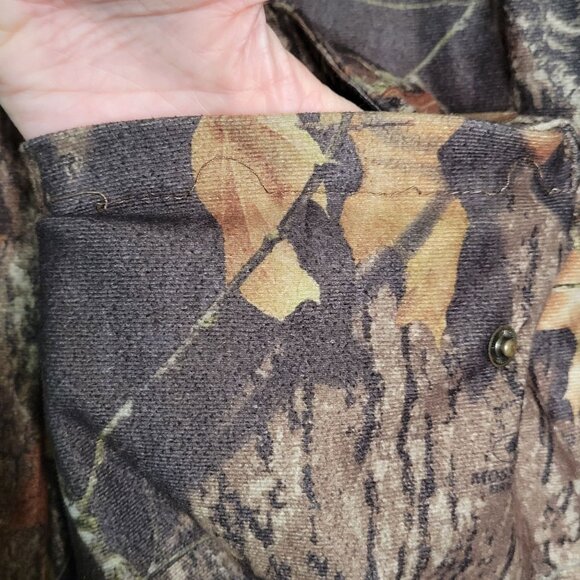 Vintage Woolrich Men's Camoflauge Camo Mossy Oak Hunting Coat Jacket XL - Picture 7 of 11